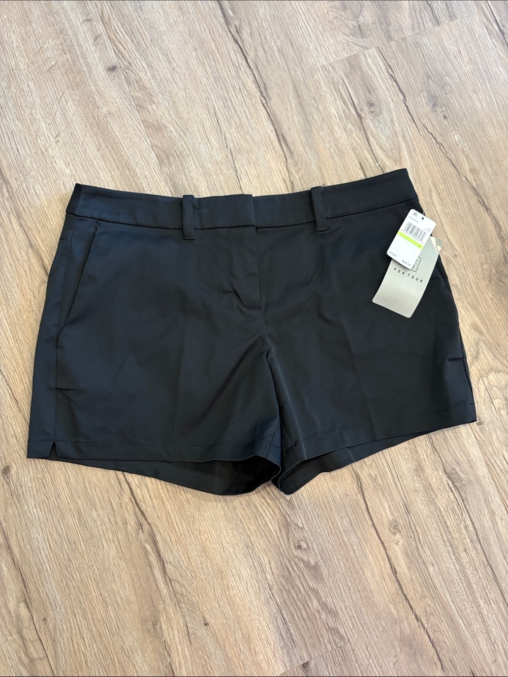 PGA Tour Black Tailored Bermuda Shorts